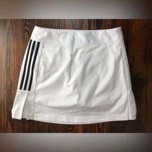 Adidas Climacool Golf Skort White Classic Black Stripes Ladies 6 Never Worn